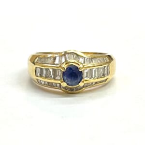 サファイアリング 0.49ct