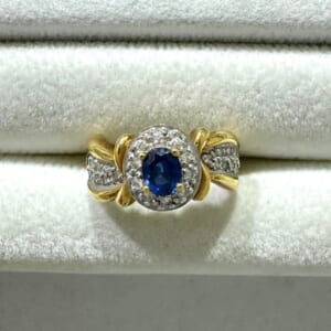 サファイアリング 0.55ct