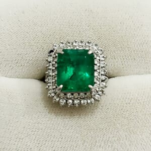 エメラルドリング 4.91ct