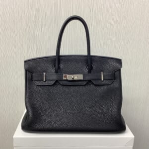 エルメス バーキン 30 黒 トゴ シルバー金具