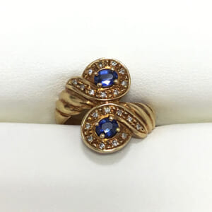 サファイアリング 0.41ct