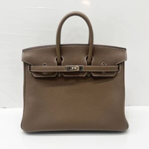 エルメス バーキン 25 トゴ エトゥープ パラジウム金具