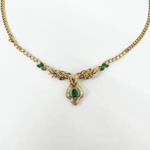 エメラルドネックレス 1.4ct