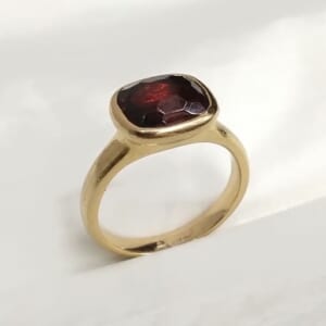ガーネットリング K18を含む総重量5.6g PG