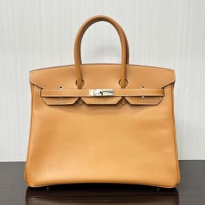 エルメス バーキン 35 ヴァッシュ ナチュラル シルバー金具