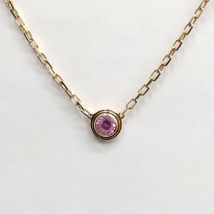 カルティエ ダムールネックレス ピンクゴールド ピンクサファイア B7218400