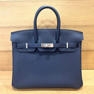 エルメス バーキン 25 トゴ ブルーニュイ ゴールド金具