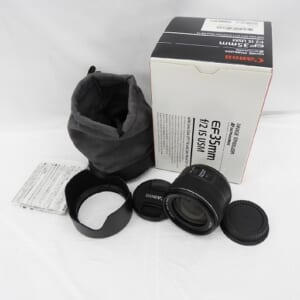 Canon キャノン カメラレンズ 単焦点レンズ 広角 EF 35mm F2 IS USM 中古品