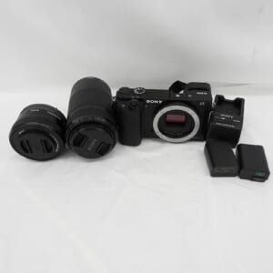 SONY ソニー ミラーレス一眼レフカメラ α6000 ILCE-6000Y ダブルズームキット(16-50/55-210) 付属品あり 中古品