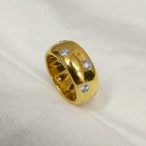 ティファニー ドッツリング ラージ YG&PT