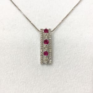 ルビーネックレス 0.3ct