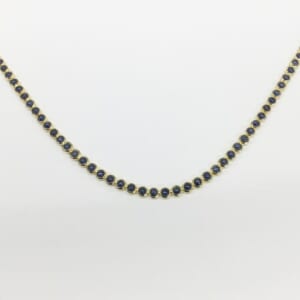 サファイアネックレス 22.02ct