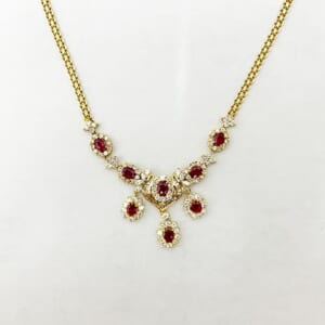 ルビーネックレス 3.4ct