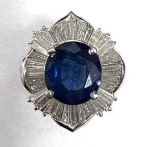 サファイアリング 3.78ct