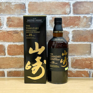 山崎 18年 シングルモルト ホログラムシール有 箱ヘコミ