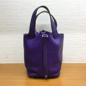 エルメス ピコタンロック PM パープル シルバー金具 トリヨンクレマンス