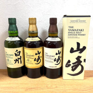 山崎 12年 シングルモルト など3点
