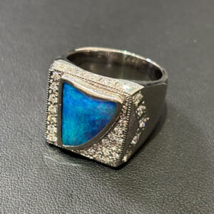 ボルダーオパールリング 4.9ct