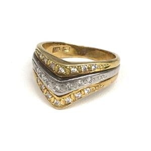 ダイヤモンドリング 0.20ct 3カラー Vバンド