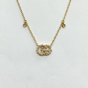 グッチ GGランニング ダイヤネックレス