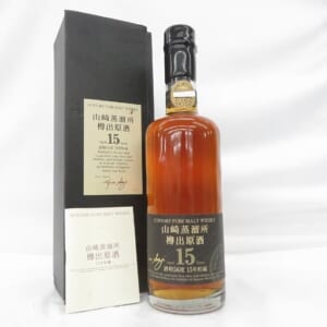 山崎蒸溜所 樽出原酒 15年貯蔵 600ml 箱/冊子付