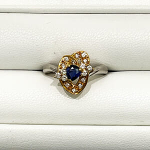 サファイアリング 0.41ct
