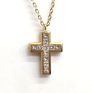 ダイヤモンドネックレス 1.00ct クロスモチーフ