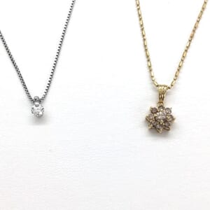 ダイヤモンドネックレス 0.5ctなど2点