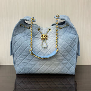 シャネル CHANEL25 ミディアムハンドバッグ デニム AS5311