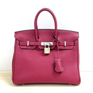 エルメス バーキン 25 トゴ ルージュグレナ シルバー金具