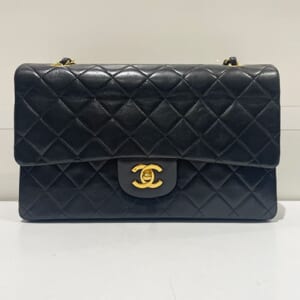 シャネル マトラッセ チェーンショルダーバッグ 25 ラムスキン ゴールド金具 1番代 A01112