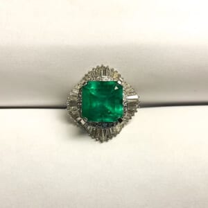 エメラルドリング 9.55ct