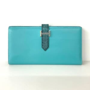エルメス ベアンスフレタッチ タデラクト×リザード ブルーアトール×ブルーペトロール シルバー金具
