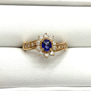 サファイアリング 0.46ct