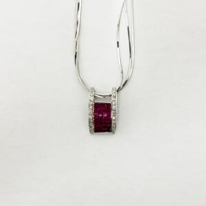 ルビーネックレス 1.4ct