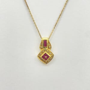 ルビーネックレス 0.16ct