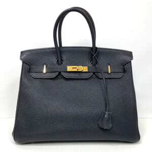 エルメス バーキン 25 黒 トゴ ゴールド金具