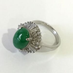 ヒスイリング 0.91ct pt900を含む総重量11.7g