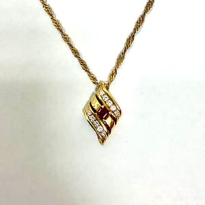 ルビーネックレス 0.17ct