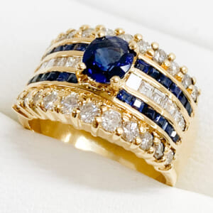 サファイアリング 0.75ct