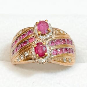 ルビーリング K18を含む総重量7.1g 12.5号