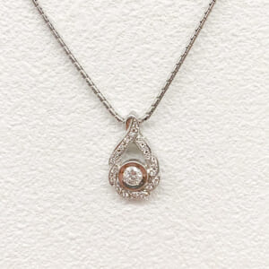 ダイヤモンドネックレス PT850を含む総重量10.2g