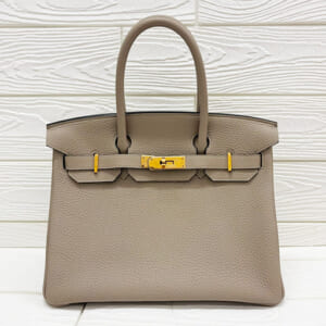 エルメス バーキン 30 トゥルティールグレー トリヨンクレマンス ピンクゴールド金具