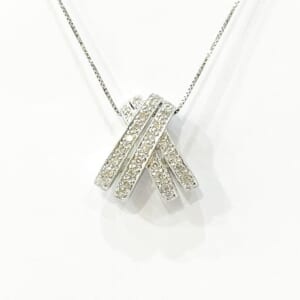 ダイヤモンドネックレス K18 K14を含む総重量3.8g