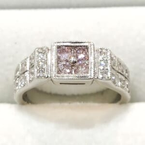 ピンクダイヤモンドリング 0.24ct