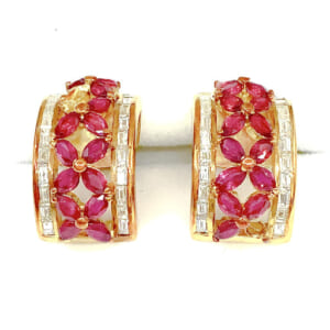 ルビーピアス 2.49ct