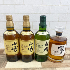 山崎 12年 シングルモルト ホログラムシール無 など4点