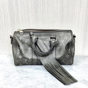 ルイヴィトン ブラッシュドモノグラム キーポルバンドリエール25 M11595