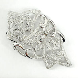 ダイヤモンドブローチ 0.3ct