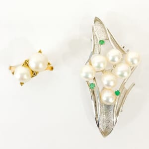 真珠リング 8.6mmなど2点